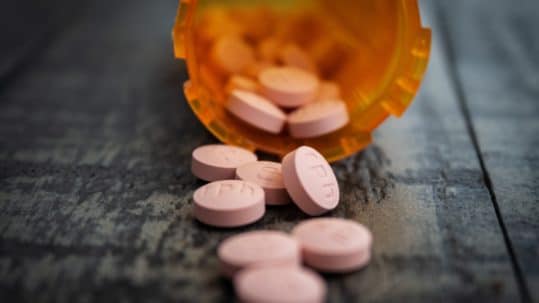 dui for prescription medications -- pills pouring out of a pill bottle