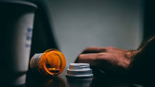 drug felony arizona -- knocked over prescription pill bottle on a table