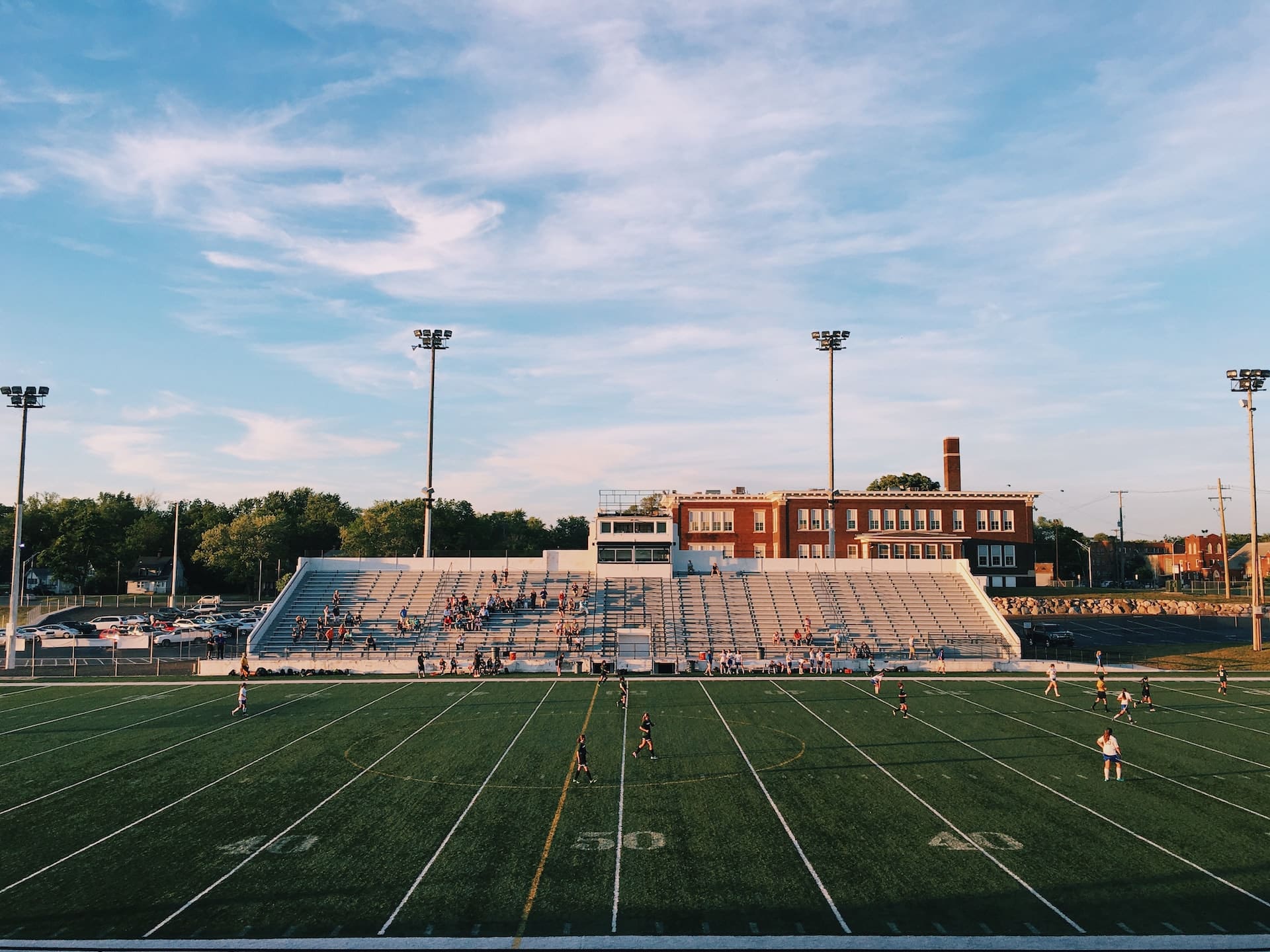 football field at a school -Arizona gun laws in schools-