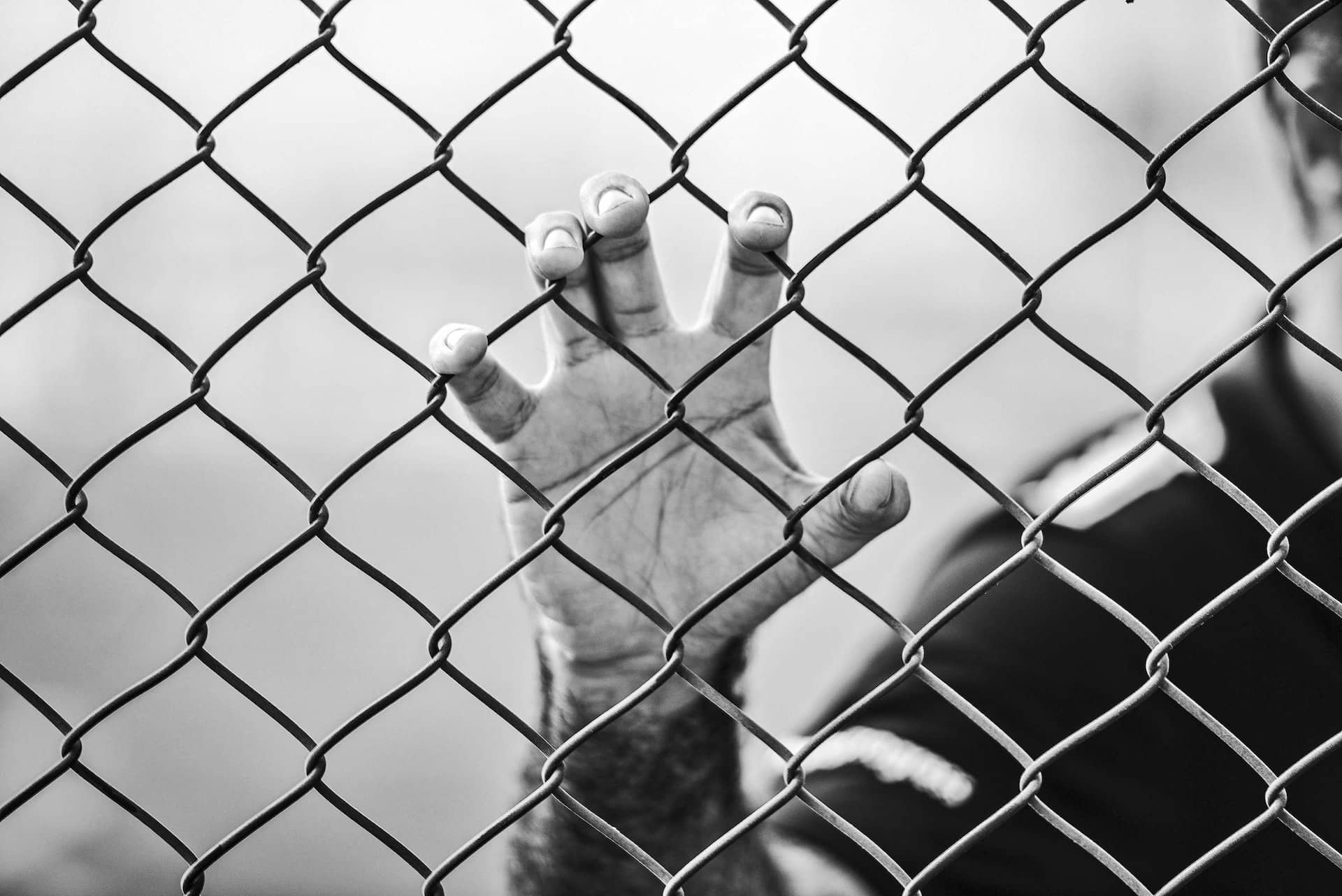 hand holding on to a fence -misdemeanor classes