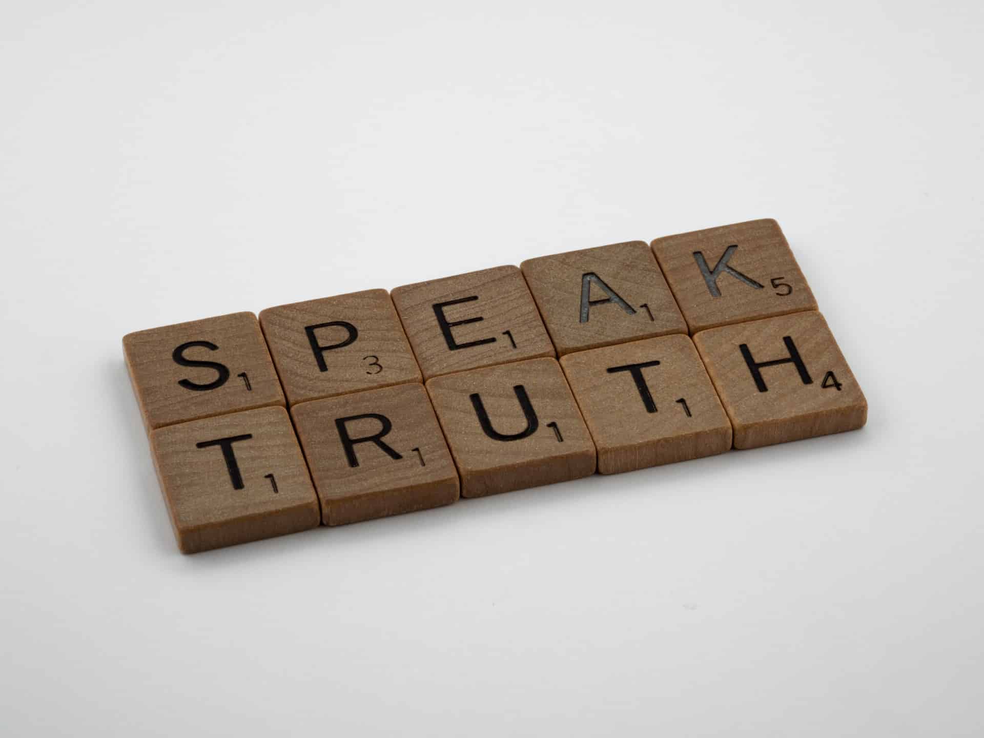speak truth spelled out in scrabble tiles - perjury in arizona