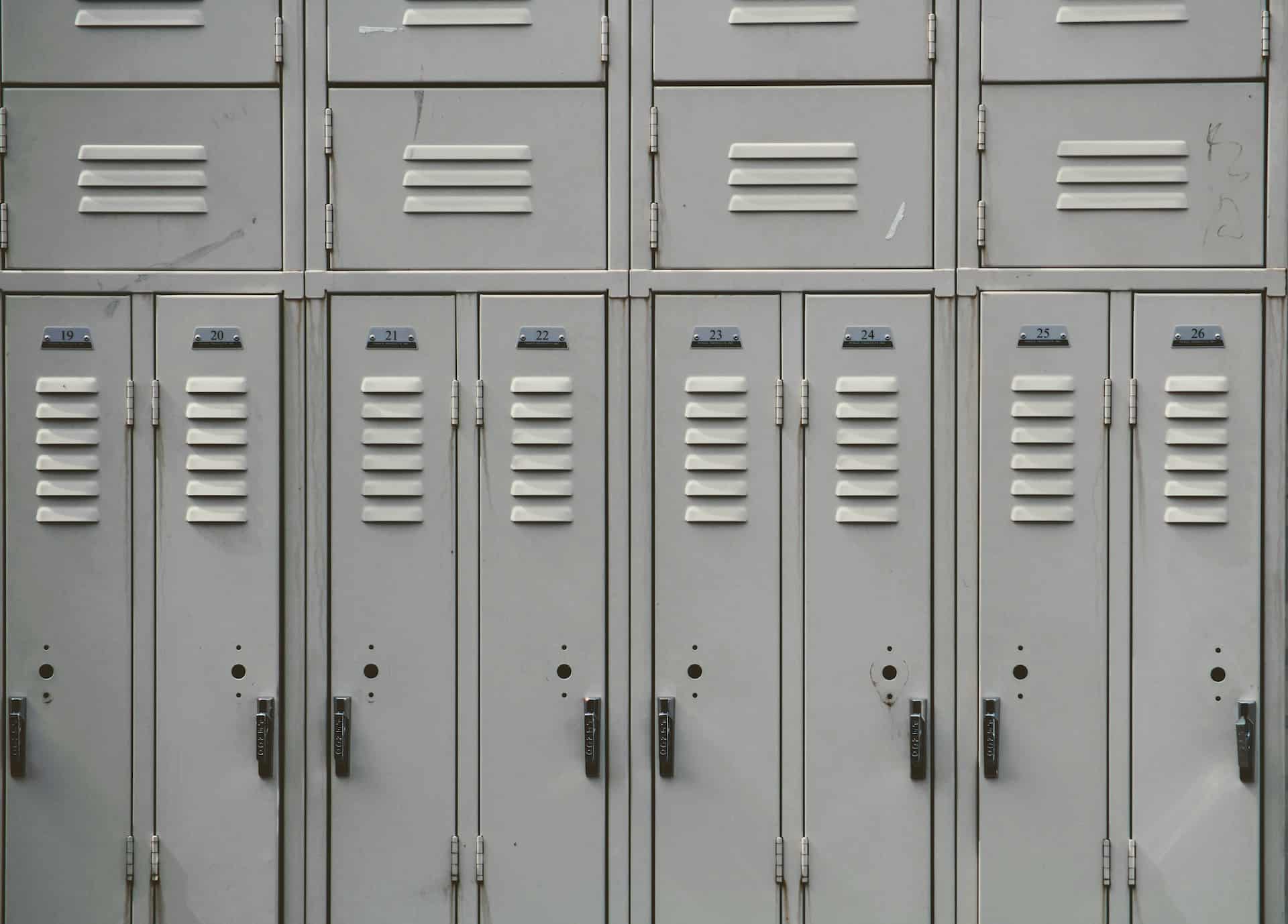 lockers in a school - drugs on school grounds