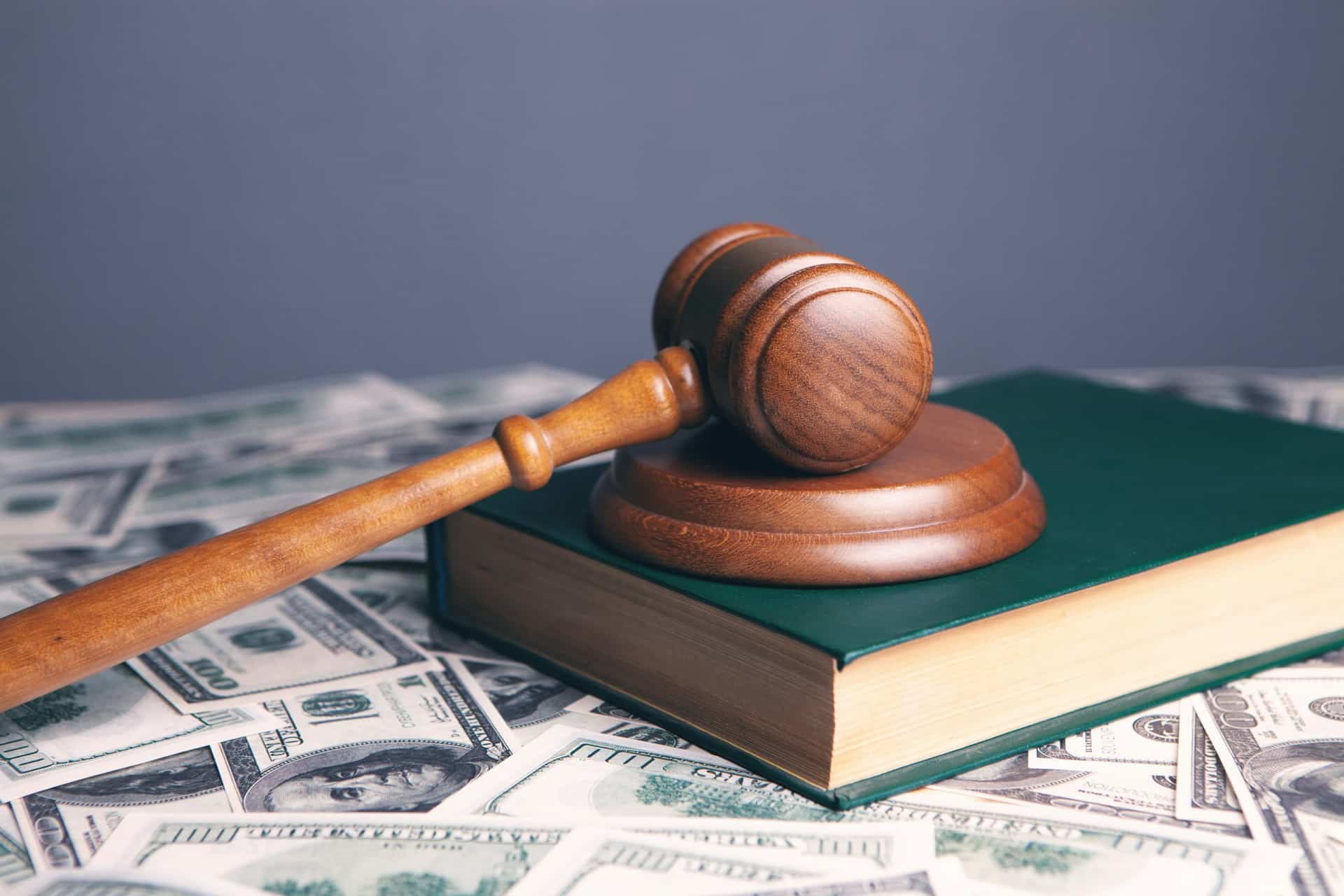gavel over a pile of money - bail in Arizona